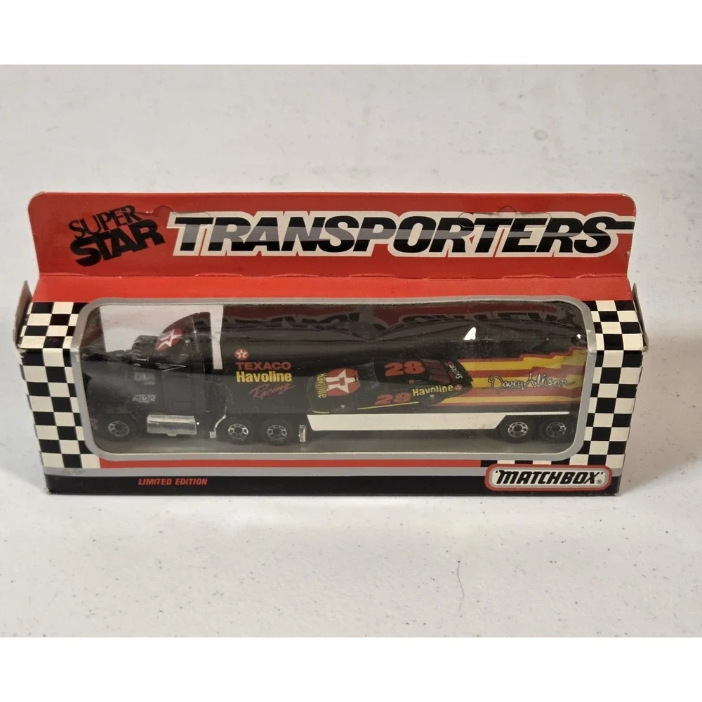 Matchbox Super Star Transporters Texaco Havoline #28 Davey Allison NASCAR 1992